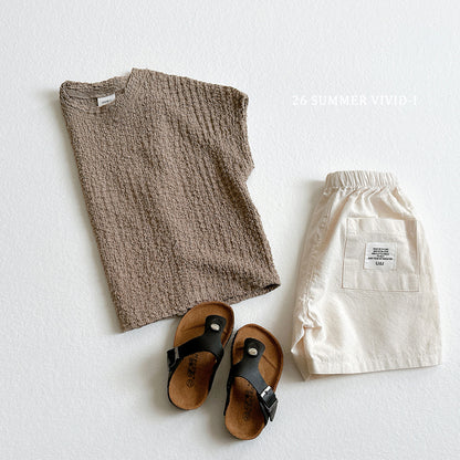 【PREORDER受付終了、ご希望はお問い合わせください。】19.Label Linen Cotton Shorts