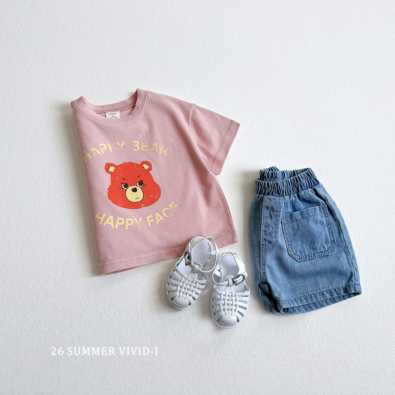 【PREORDER受付終了、ご希望はお問い合わせください。】56.Happy Bear ShortSleeve Tee