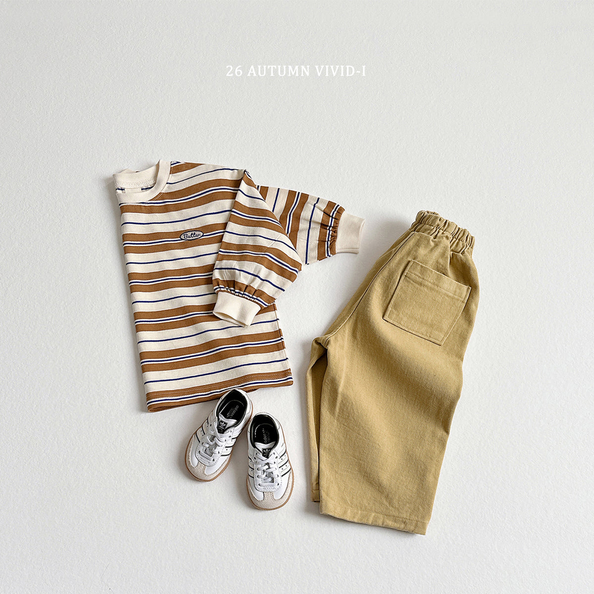 【秋のPRE-ODER 5%OFF】44.Butter Stripe Tee