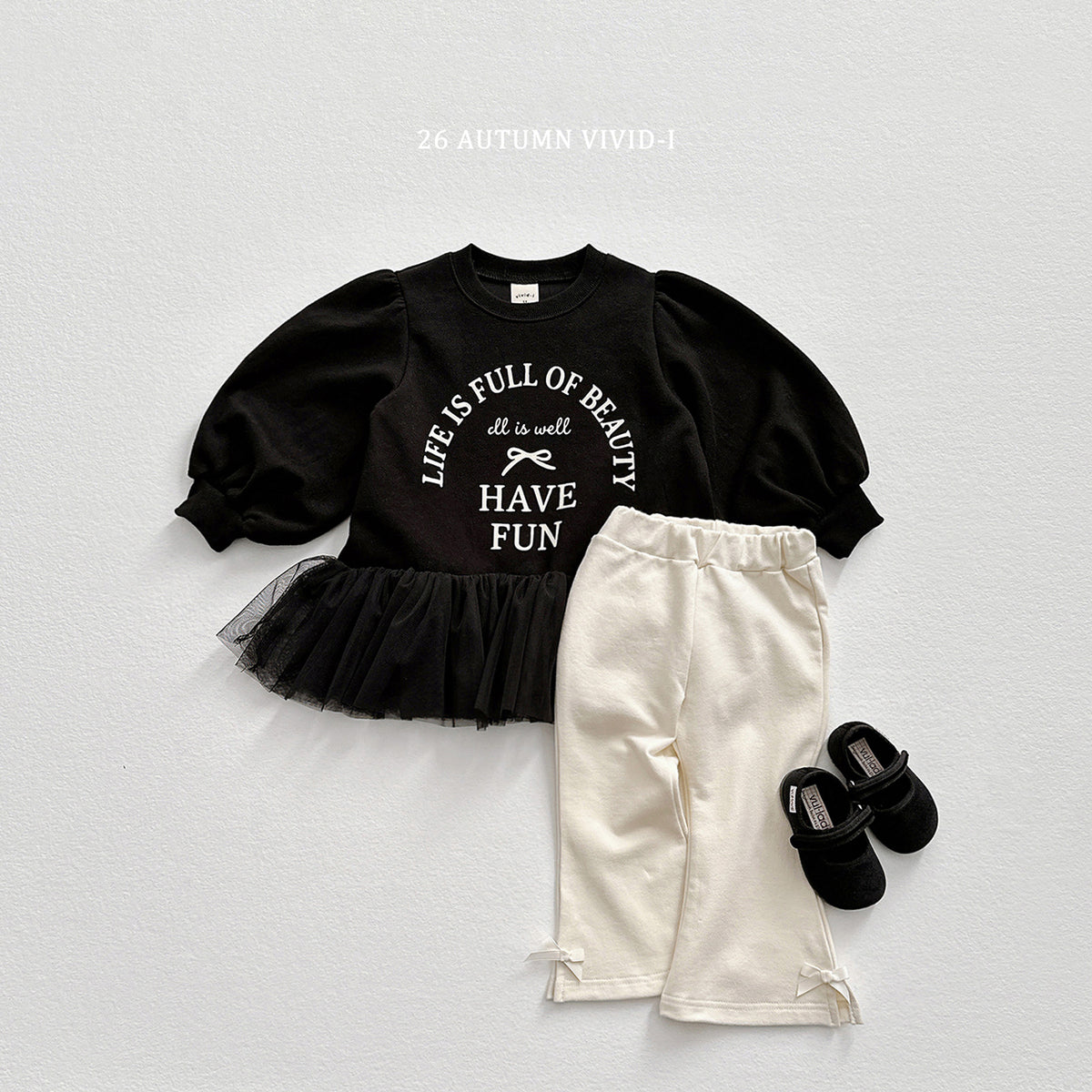 【秋のPRE-ODER 5%OFF】25.Ribbon Stretch Flare Pants