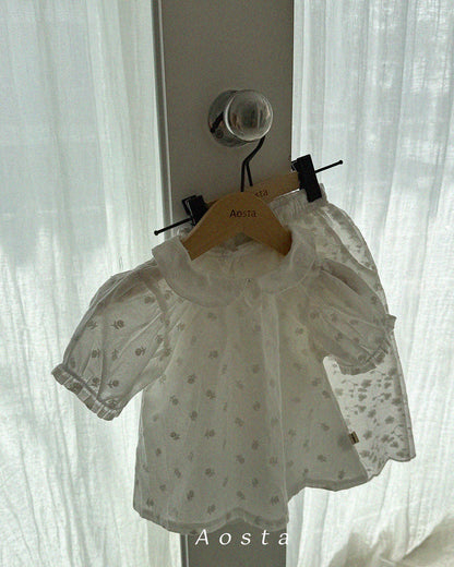 【PREORDER受付終了、ご希望はお問い合わせください。】61.Collar Blouse