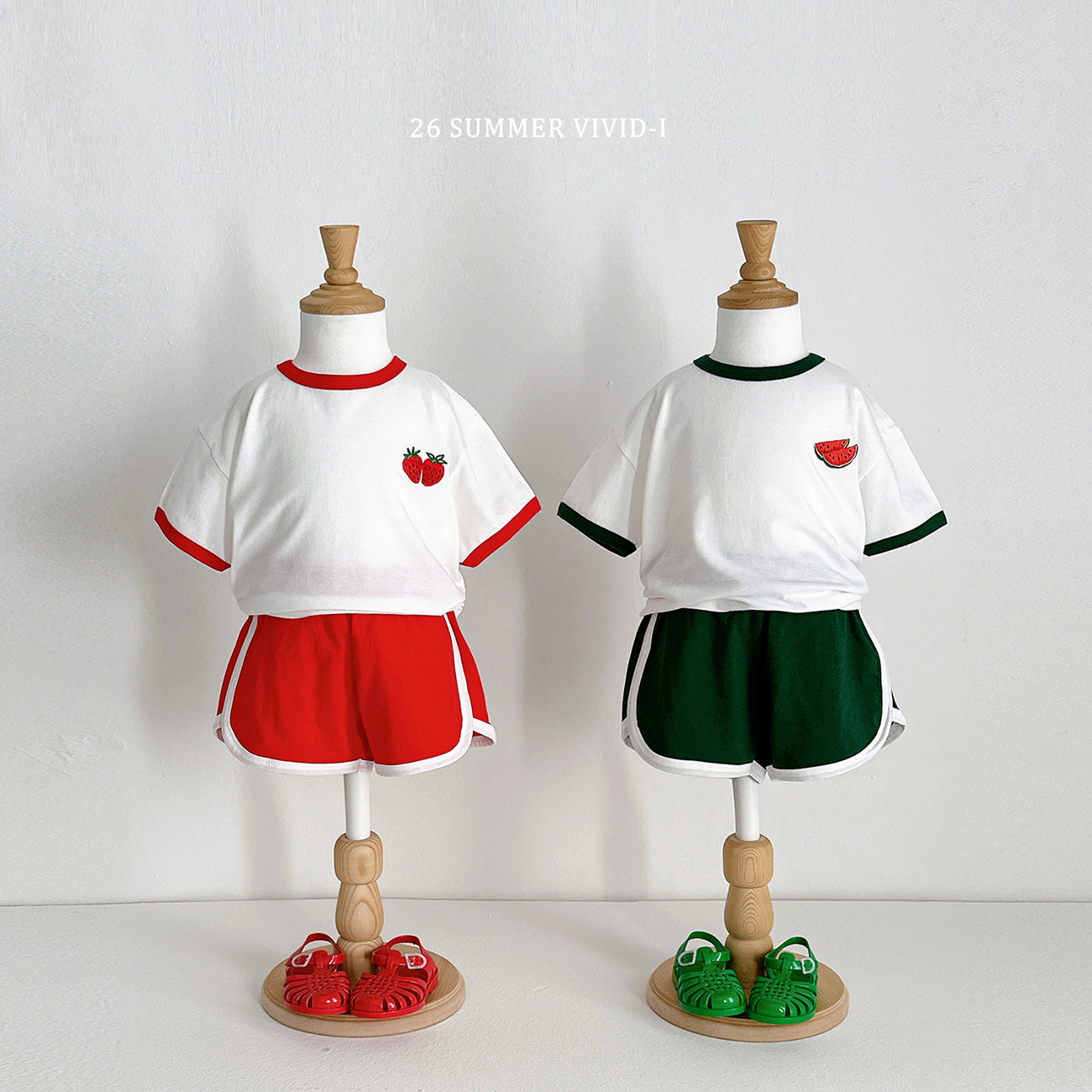 【PREORDER受付終了、ご希望はお問い合わせください。】99.Fruit Embroidery Raglan Set
