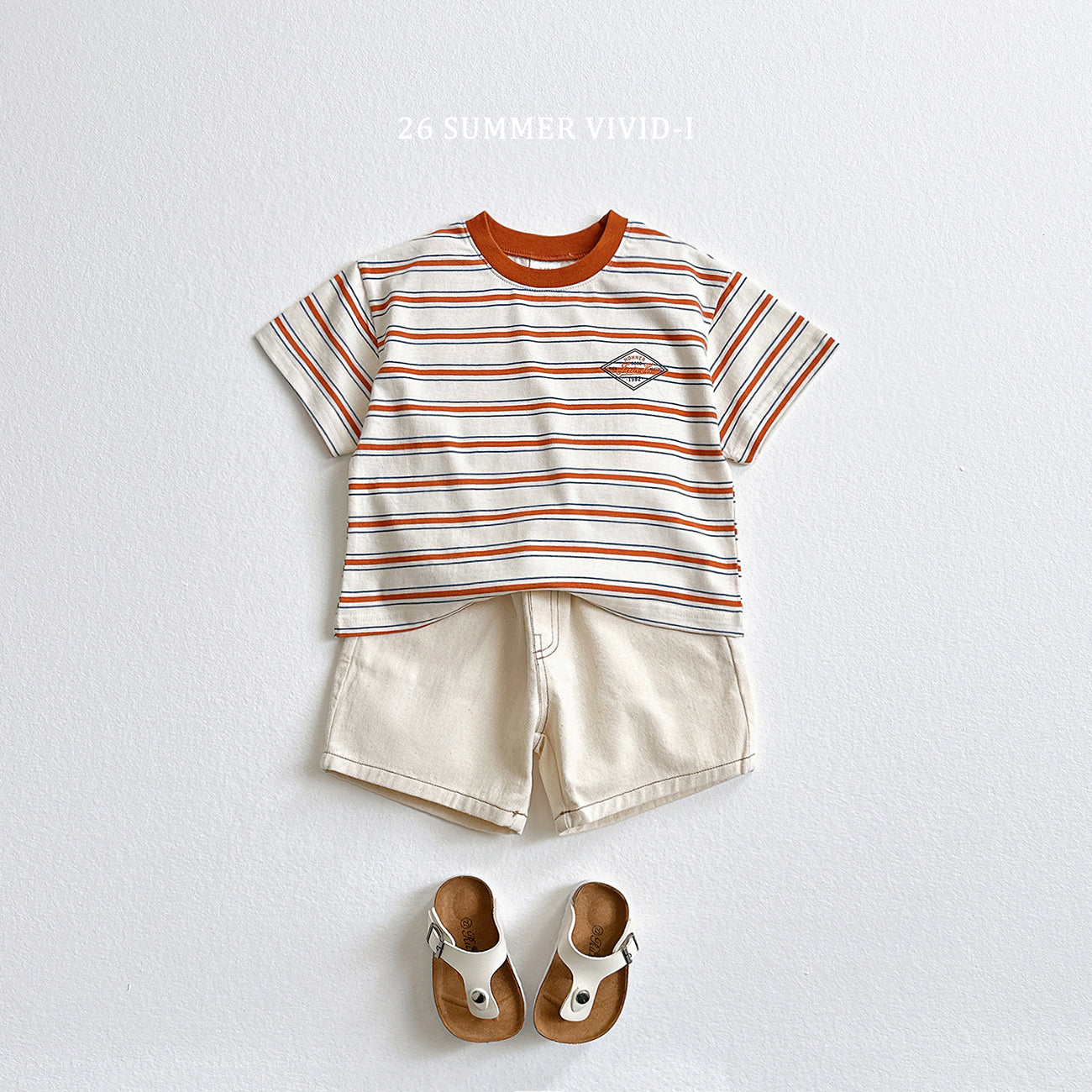 【PREORDER受付終了、ご希望はお問い合わせください。】69.Diamond Logo Stripe Tee