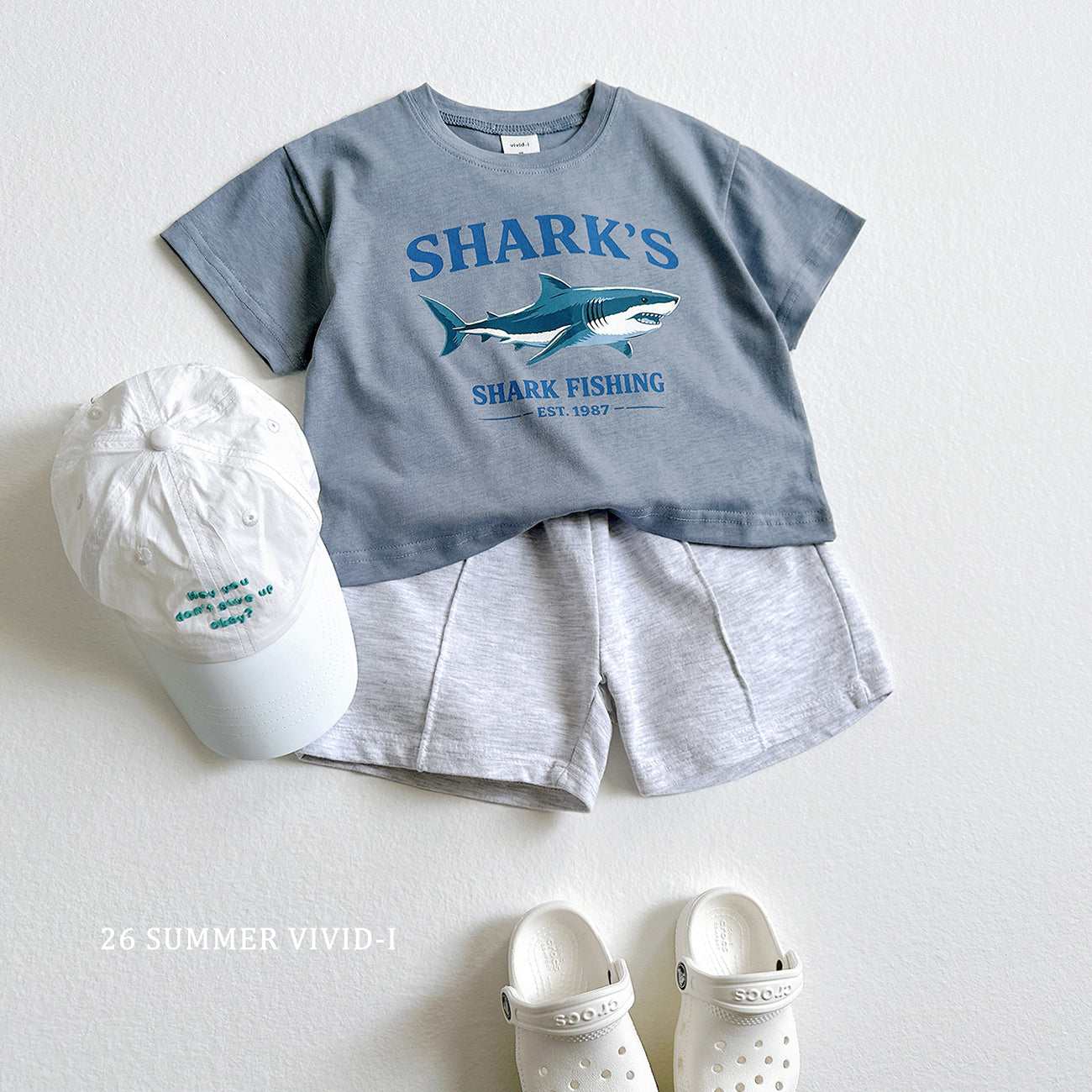 【PREORDER受付終了、ご希望はお問い合わせください。】43.Shark Silket ShortSleeve Tee