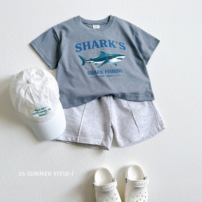 【PREORDER受付終了、ご希望はお問い合わせください。】43.Shark Silket ShortSleeve Tee