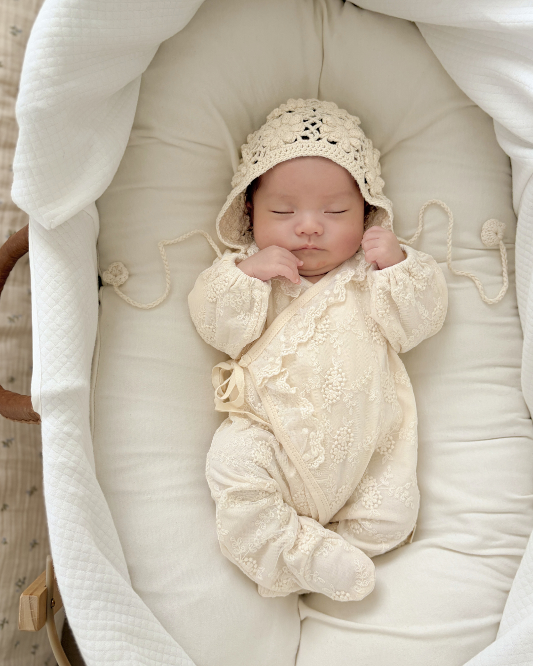 【送料無料 / 即納】退院着 / lace cosy suit