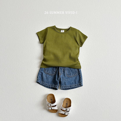 【PREORDER受付終了、ご希望はお問い合わせください。】11.Slub Pocket Denim Shorts