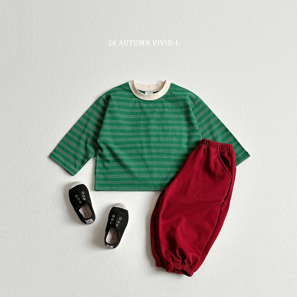 【秋のPRE-ODER 5%OFF】37.Stripe Smile Label Tee