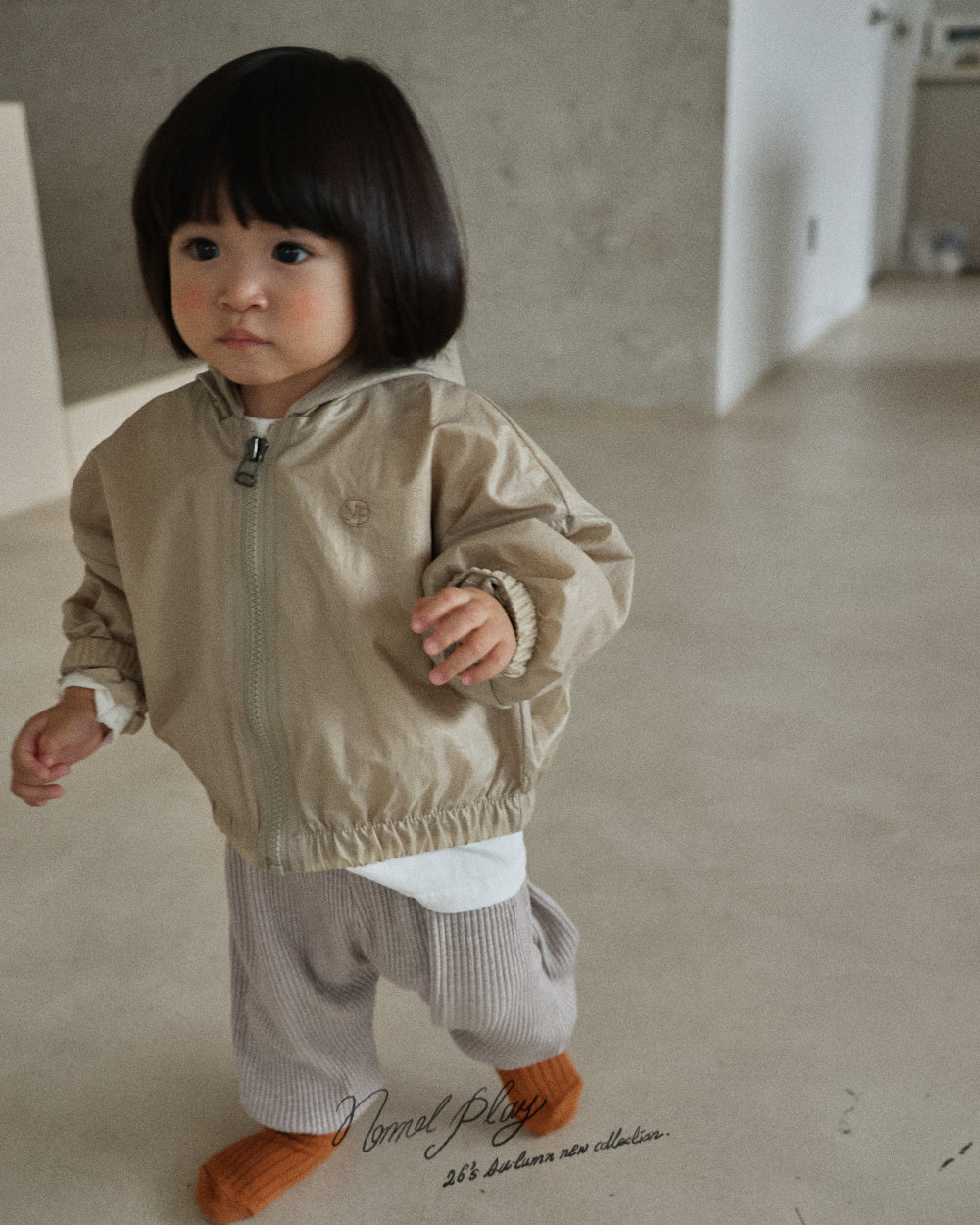 【PRE-ODER〆8.9(sun)】18.Dove Shirring Zip-Up | normalplay
