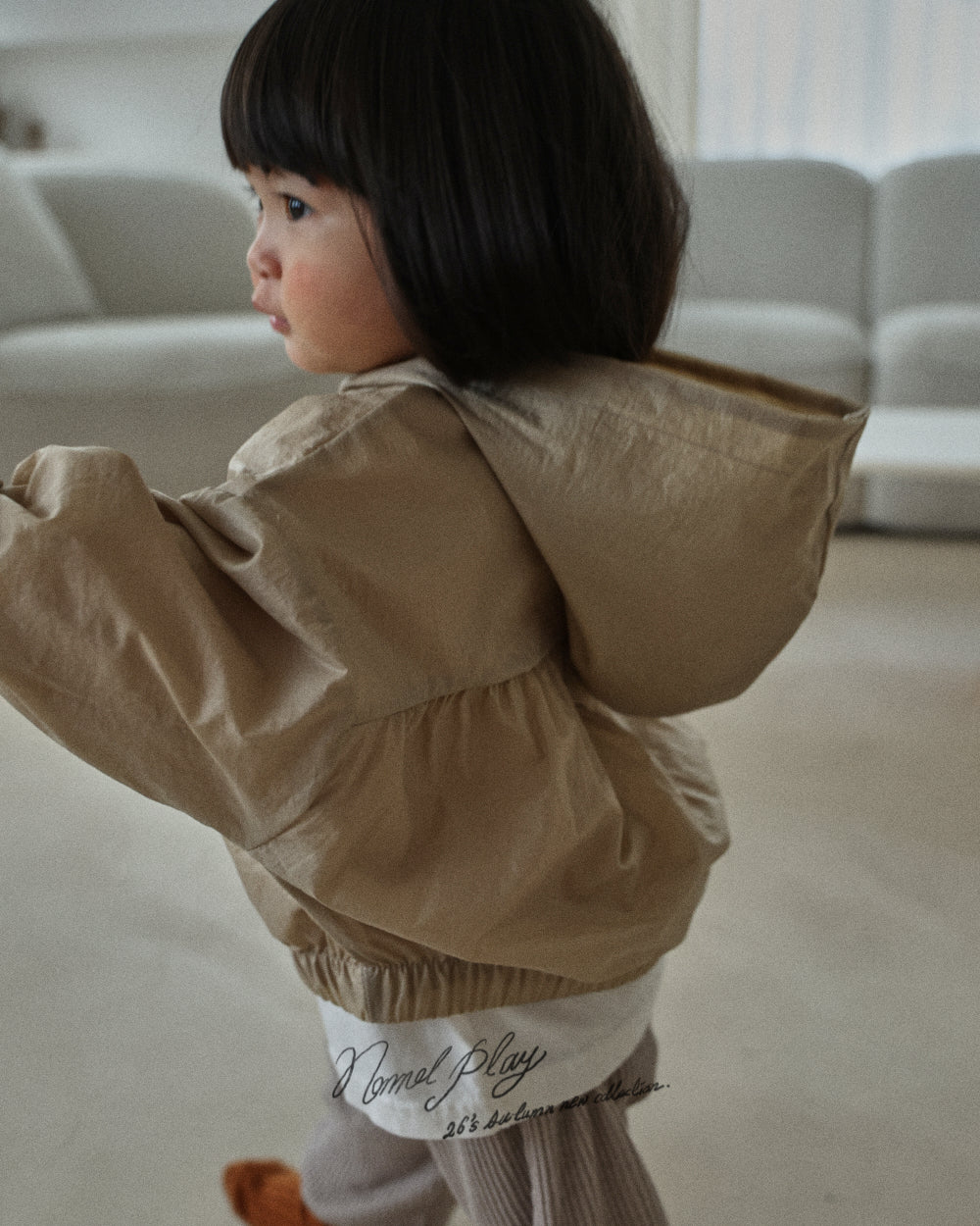【PRE-ODER〆8.9(sun)】18.Dove Shirring Zip-Up | normalplay