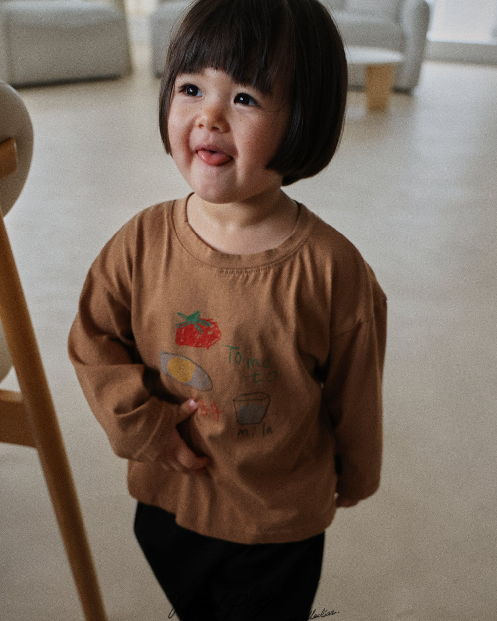 【PRE-ODER〆8.9(sun)】47.Egg Long Sleeve Tee | normalplay