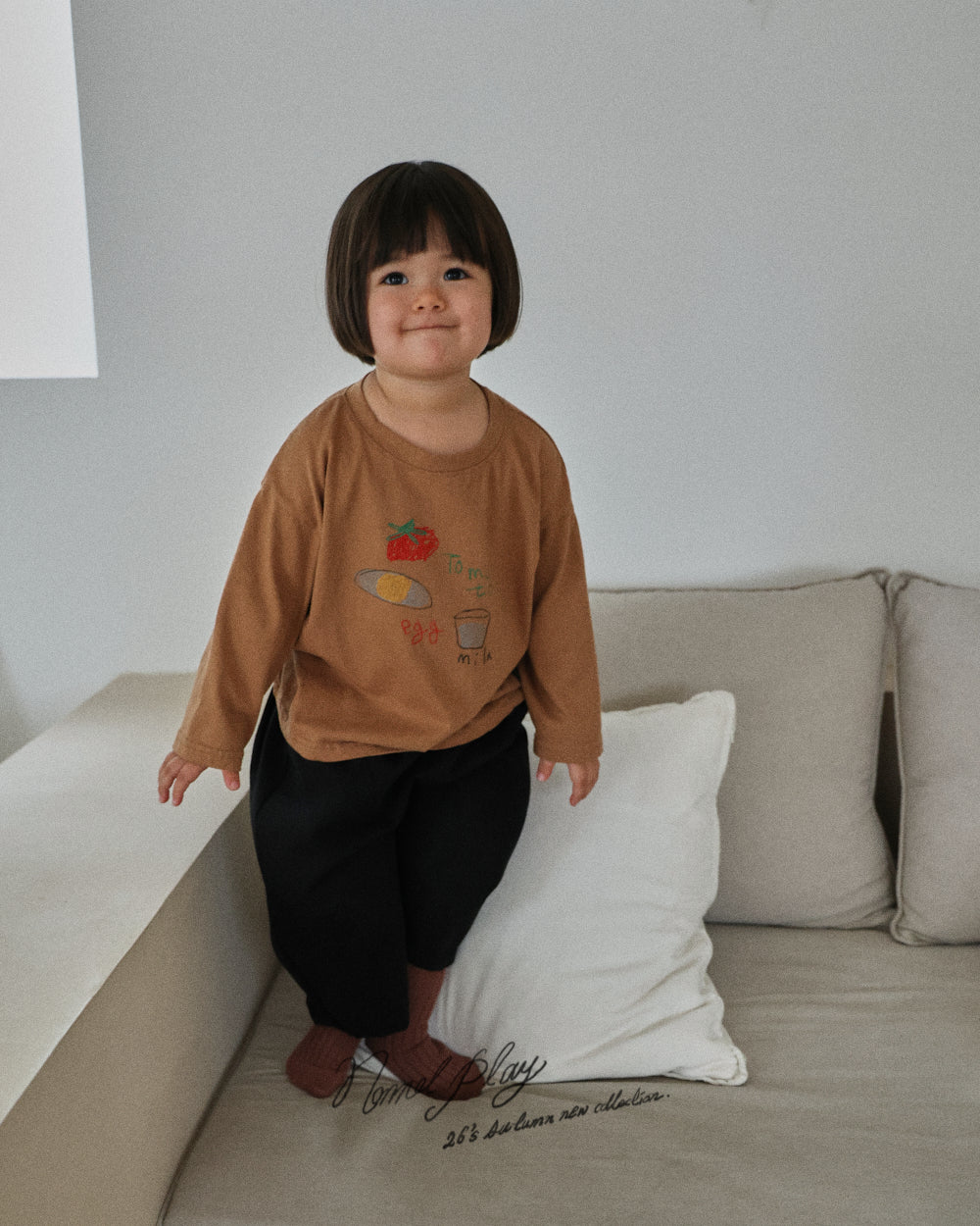 【PRE-ODER〆8.9(sun)】47.Egg Long Sleeve Tee | normalplay