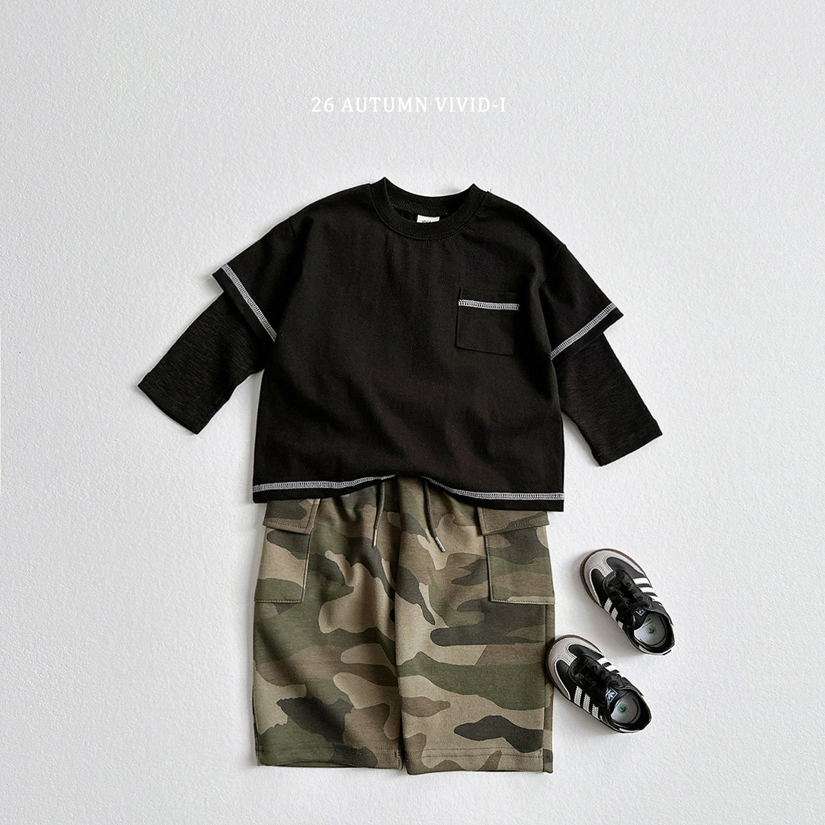 【秋のPRE-ODER 5%OFF】40.Stitch Layered Tee
