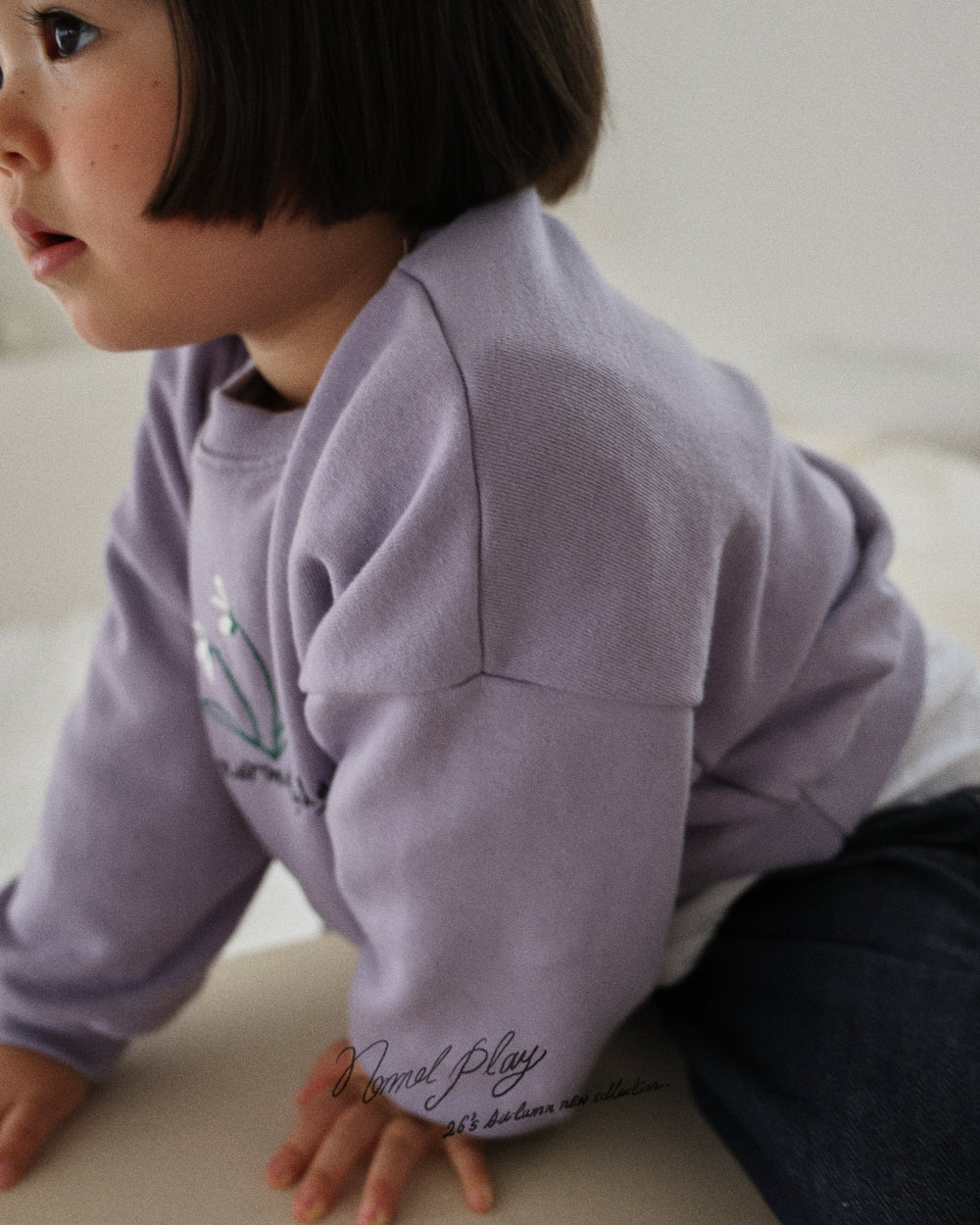 【PRE-ODER〆8.9(sun)】16.Double Flower Embroidery Sweatshirt | normalplay