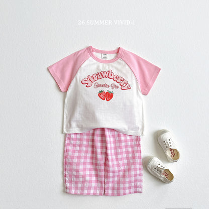 【PREORDER受付終了、ご希望はお問い合わせください。】74.Strawberry Dolman ShortSleeve Tee