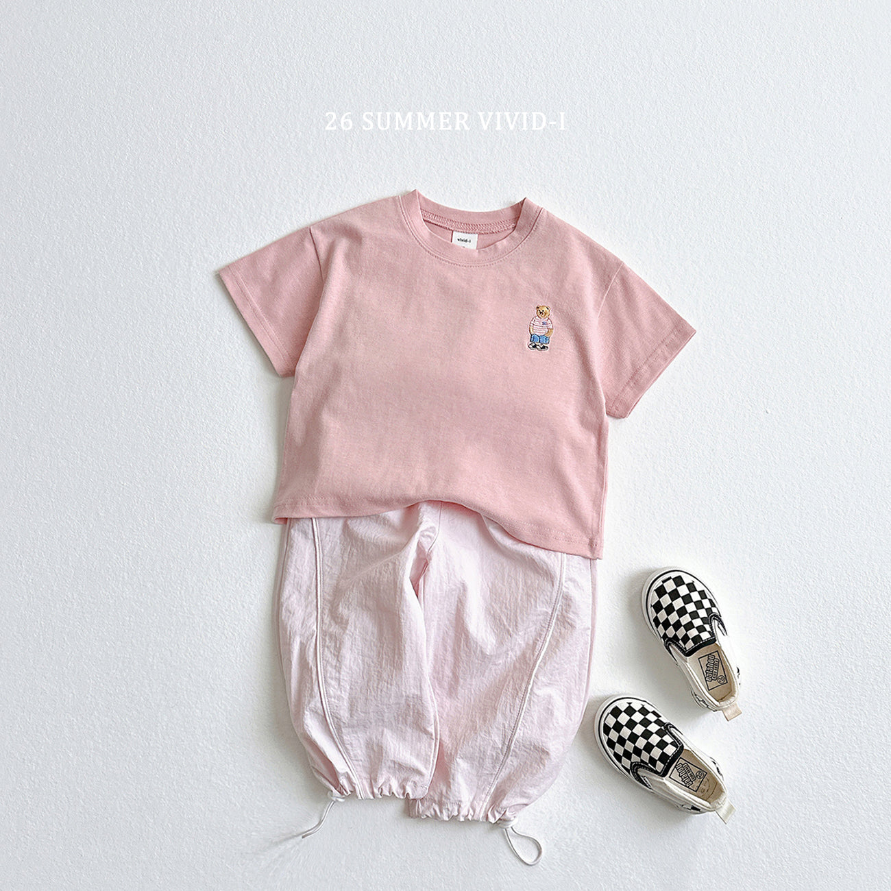 【PREORDER受付終了、ご希望はお問い合わせください。】63.Bear Embroidery ShortSleeve Tee