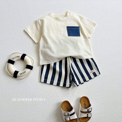 【PREORDER受付終了、ご希望はお問い合わせください。】65.Pocket Denim ShortSleeve Tee