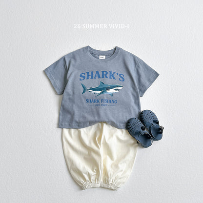 【PREORDER受付終了、ご希望はお問い合わせください。】43.Shark Silket ShortSleeve Tee