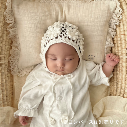 ｟送料無料｠【即納】Handmade knit bonnet