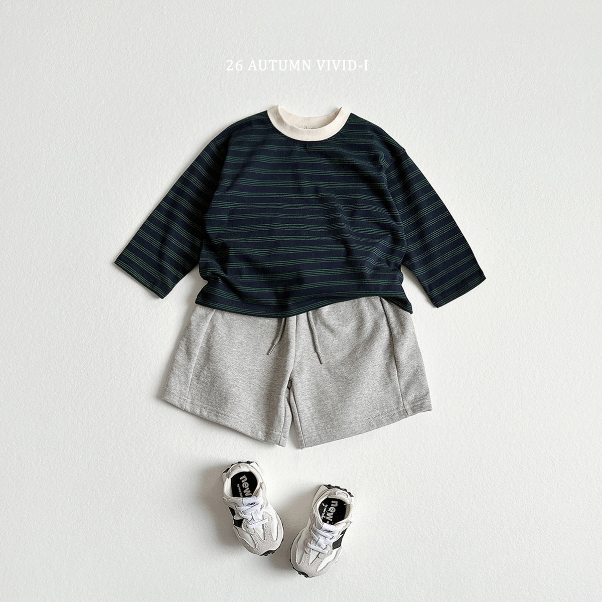 【秋のPRE-ODER 5%OFF】37.Stripe Smile Label Tee