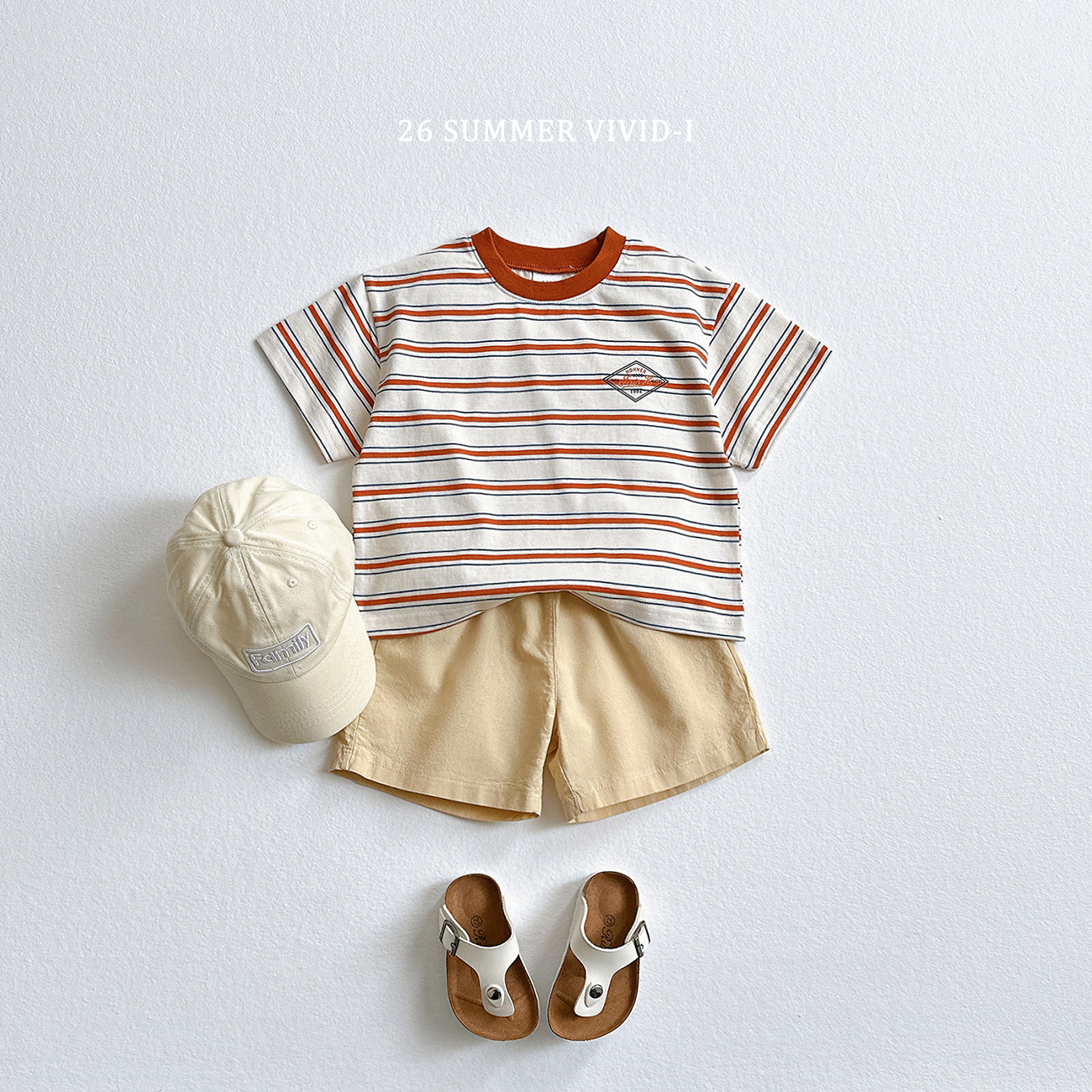 【PREORDER受付終了、ご希望はお問い合わせください。】69.Diamond Logo Stripe Tee