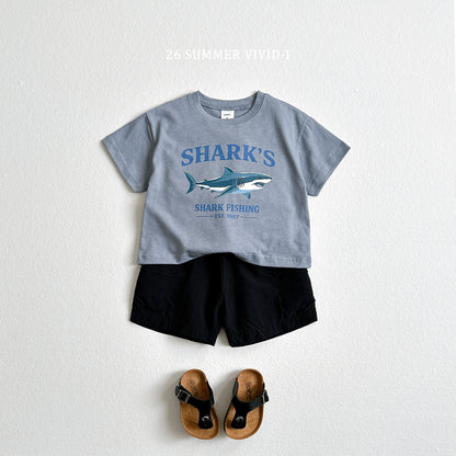 【PREORDER受付終了、ご希望はお問い合わせください。】43.Shark Silket ShortSleeve Tee