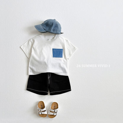 【PREORDER受付終了、ご希望はお問い合わせください。】14.Stitch Cotton Shorts