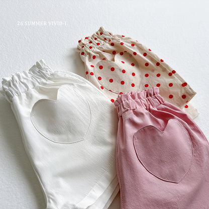 【PREORDER受付終了、ご希望はお問い合わせください。】25.Heart Pocket Shorts