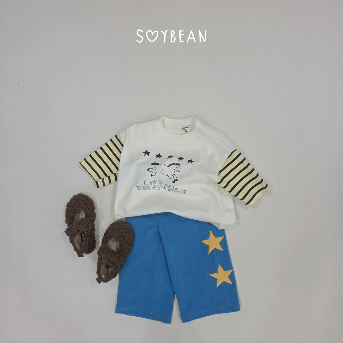【秋のPRE-ODER 5%OFF】28.Pony Star Cropped Tee (7 Sizes)