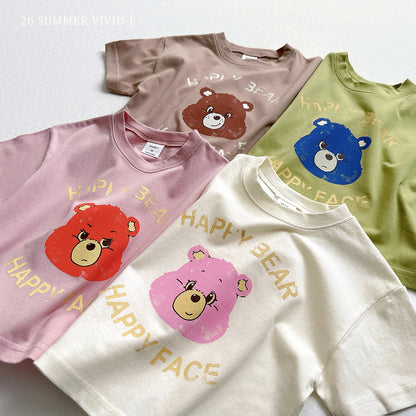 【PREORDER受付終了、ご希望はお問い合わせください。】56.Happy Bear ShortSleeve Tee