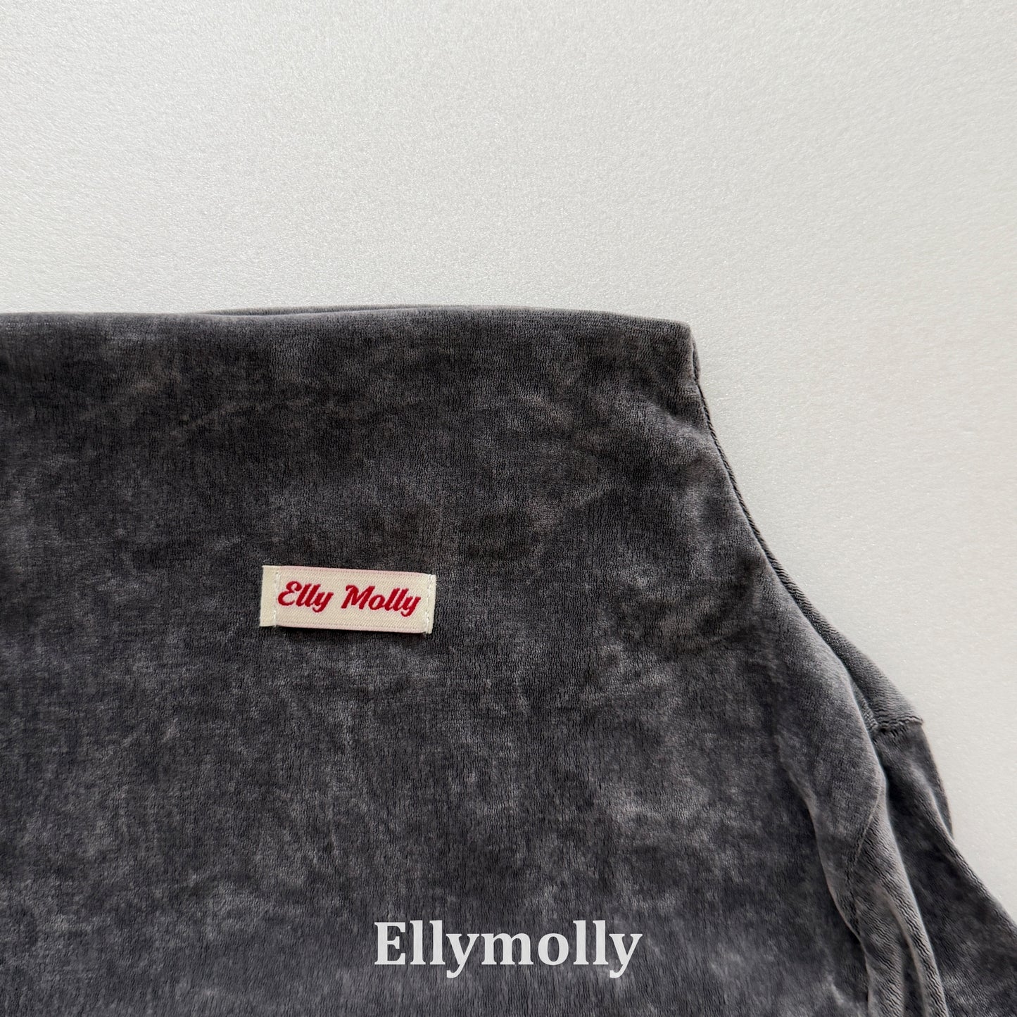 【PRE-ODER〆8.9(sun)】44.Velvet Mesh Mock-Neck Top | ellymolly