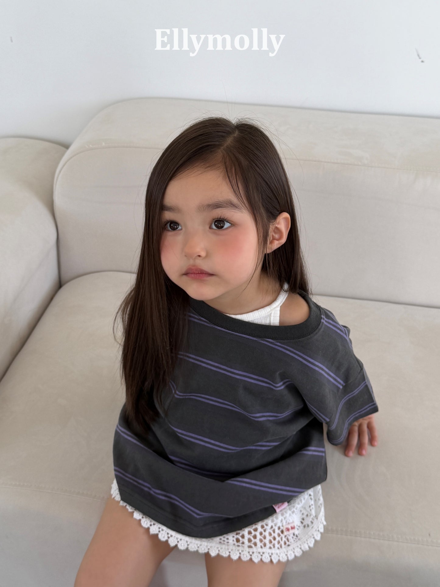 【PREORDER 4日間限定】3.Washed Stripe Box T-Shirt