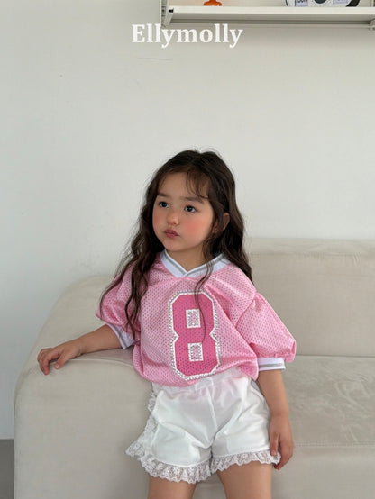 【PREORDER 4日間限定】6.Mesh Puff V-Neck T-Shirt