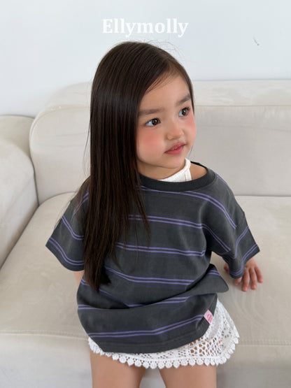 【PREORDER 4日間限定】3.Washed Stripe Box T-Shirt