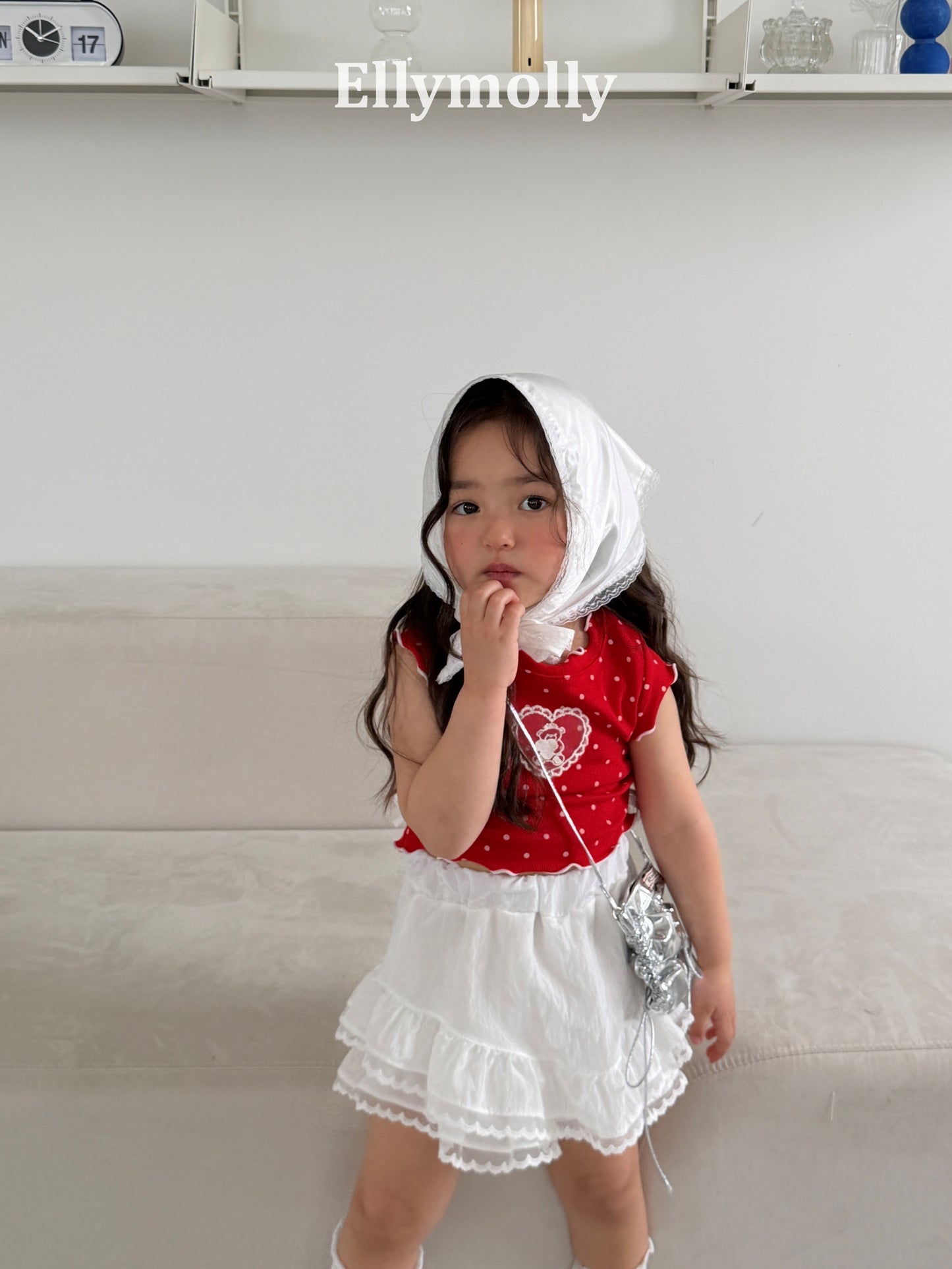 【PREORDER 4日間限定】11.Dot Mimi Shirring T-Shirt