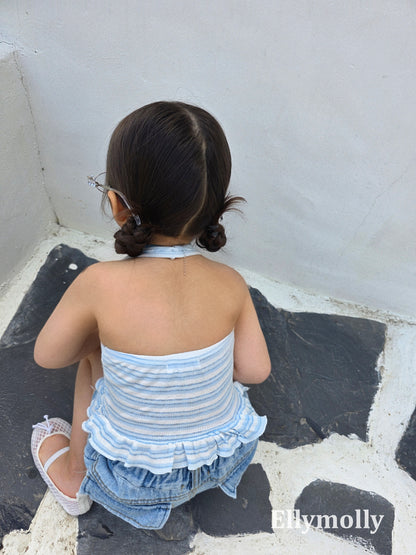 【期間限定 PRE-ODER】15.Salt Halter Frill Sleeveless Top