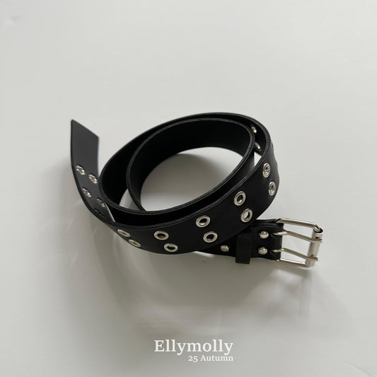【PRE-ODER〆8.9(sun)】80.Two-Line Studded Belt | ellymolly