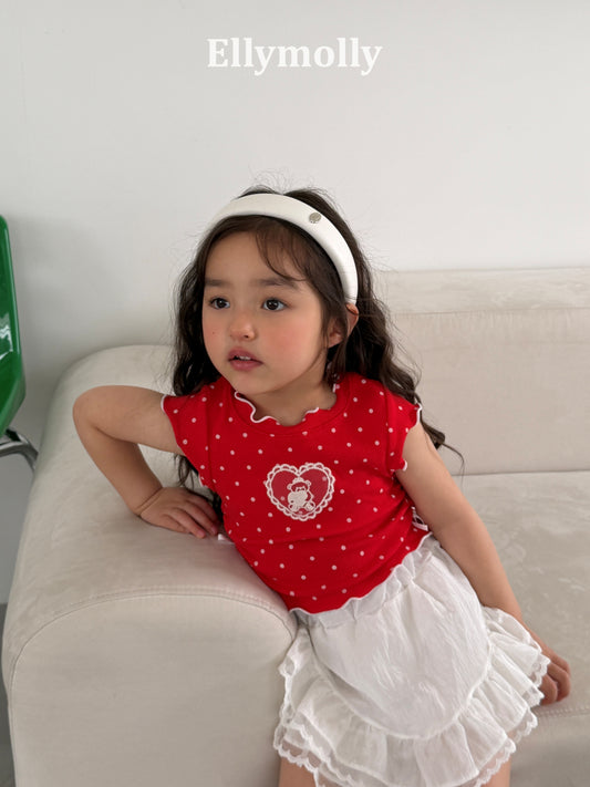 【PREORDER 4日間限定】11.Dot Mimi Shirring T-Shirt
