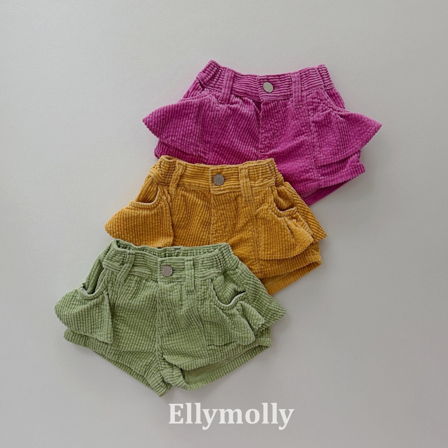 【PRE-ODER〆8.9(sun)】57.Bibi Frill Corduroy Pants | ellymolly