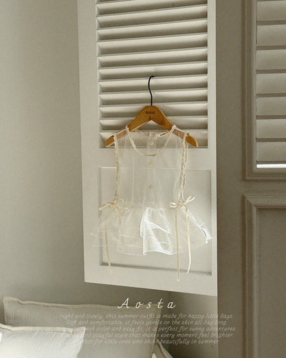 【PREORDER受付終了、ご希望はお問い合わせください。】30.Lace Simple Vest