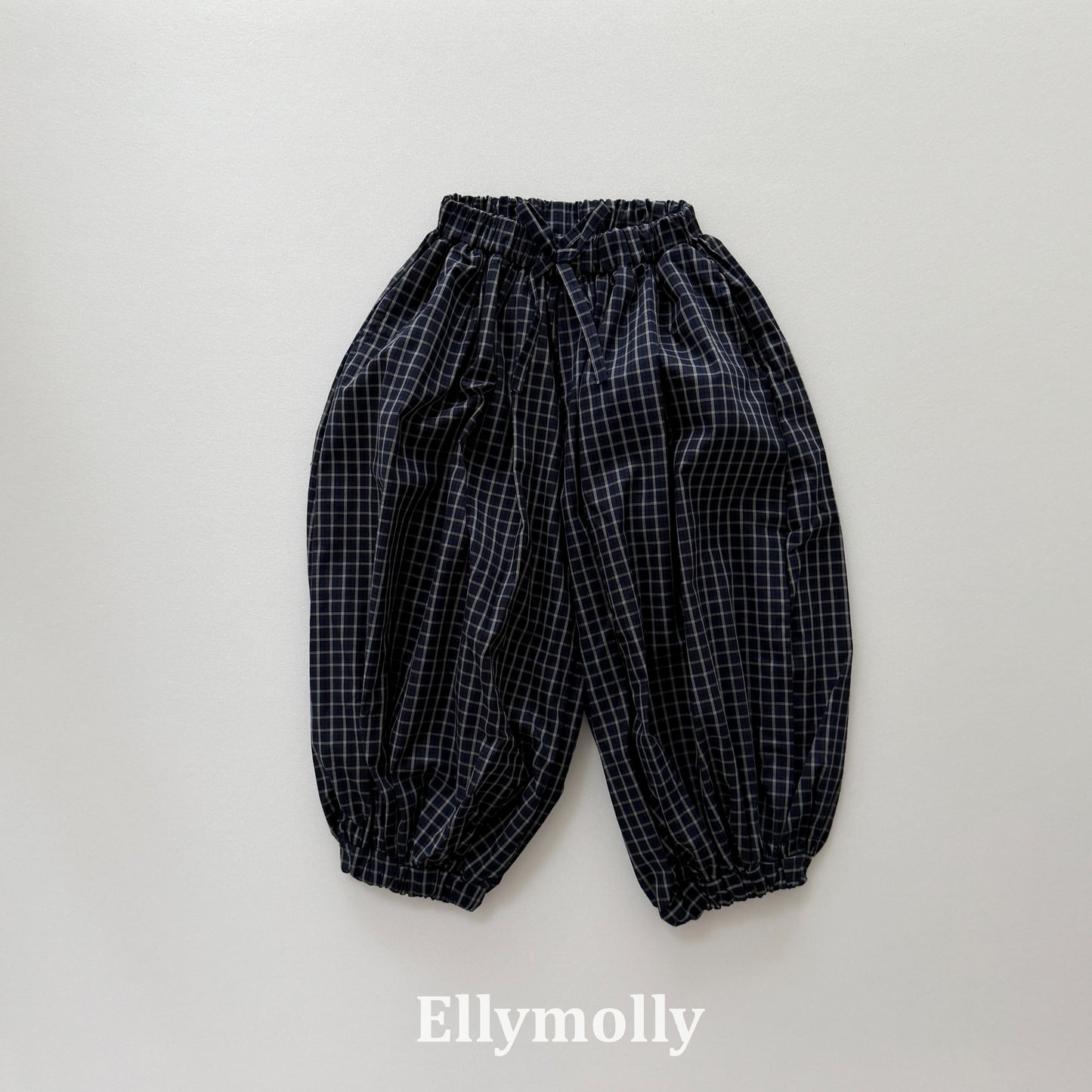 【PRE-ODER〆8.9(sun)】52.Autumn Grid Balloon Pants | ellymolly