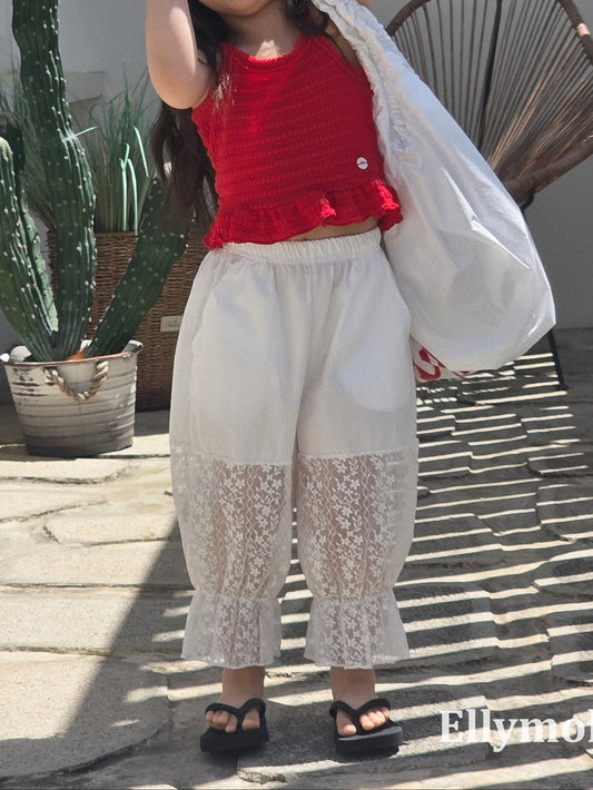 【期間限定 PRE-ODER】2.Maman Lace Pants