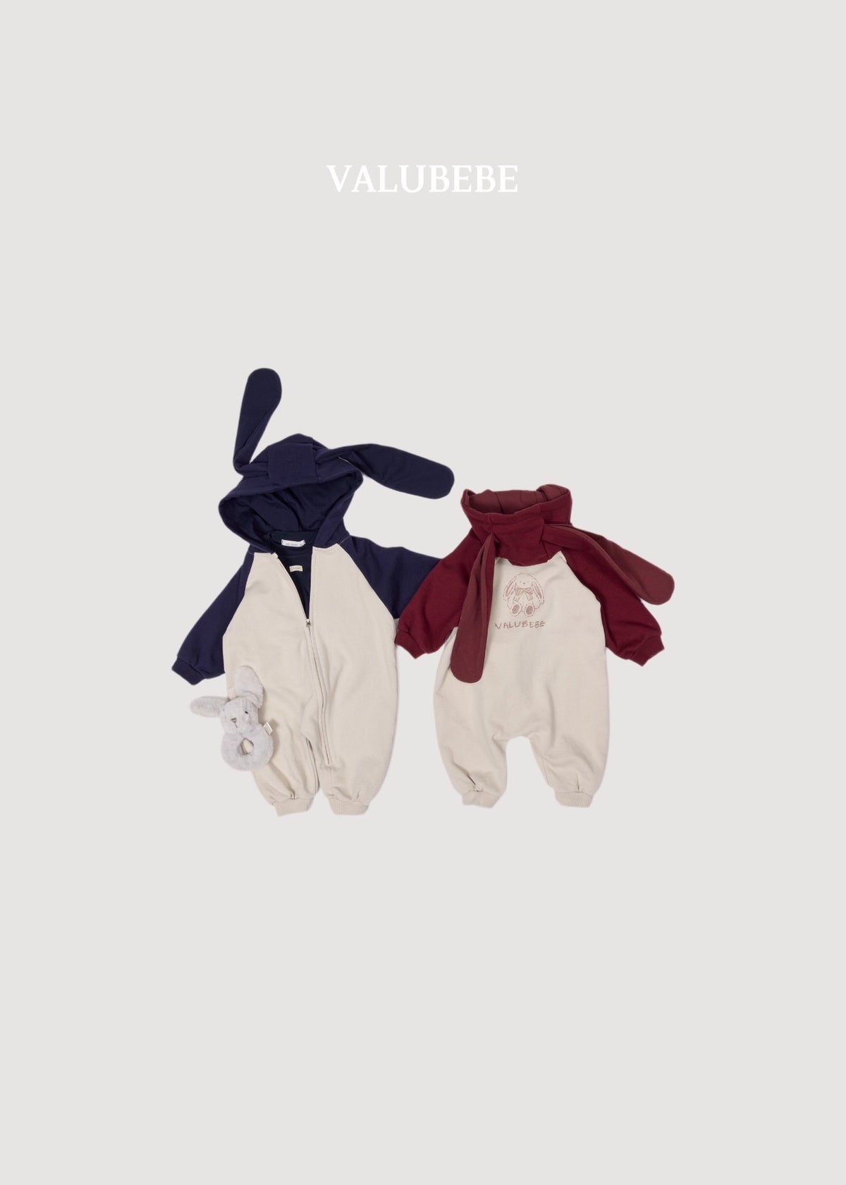 【秋のPRE-ODER 5%OFF】102.Bunny Hooded Jumpsuit