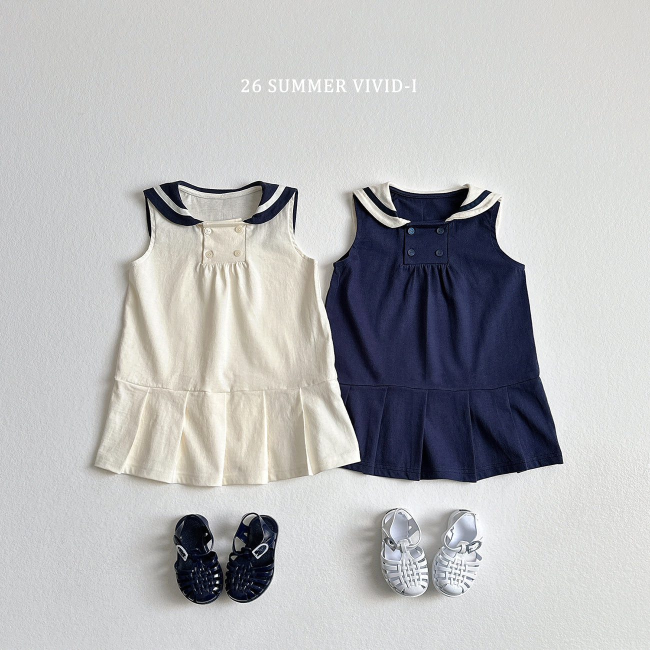 【PREORDER受付終了、ご希望はお問い合わせください。】91.Sailor Sleeveless Dress