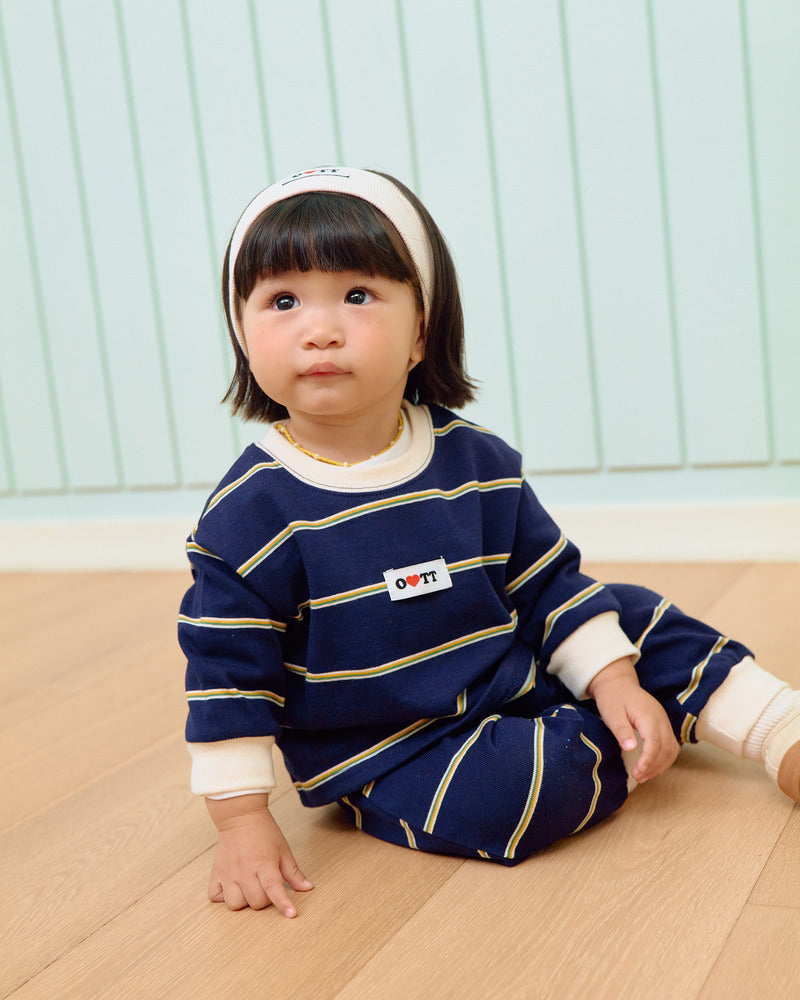【PRE-ODER〆8.9(sun)】18.Rookie Striped Top & Bottom Set | oottbebe