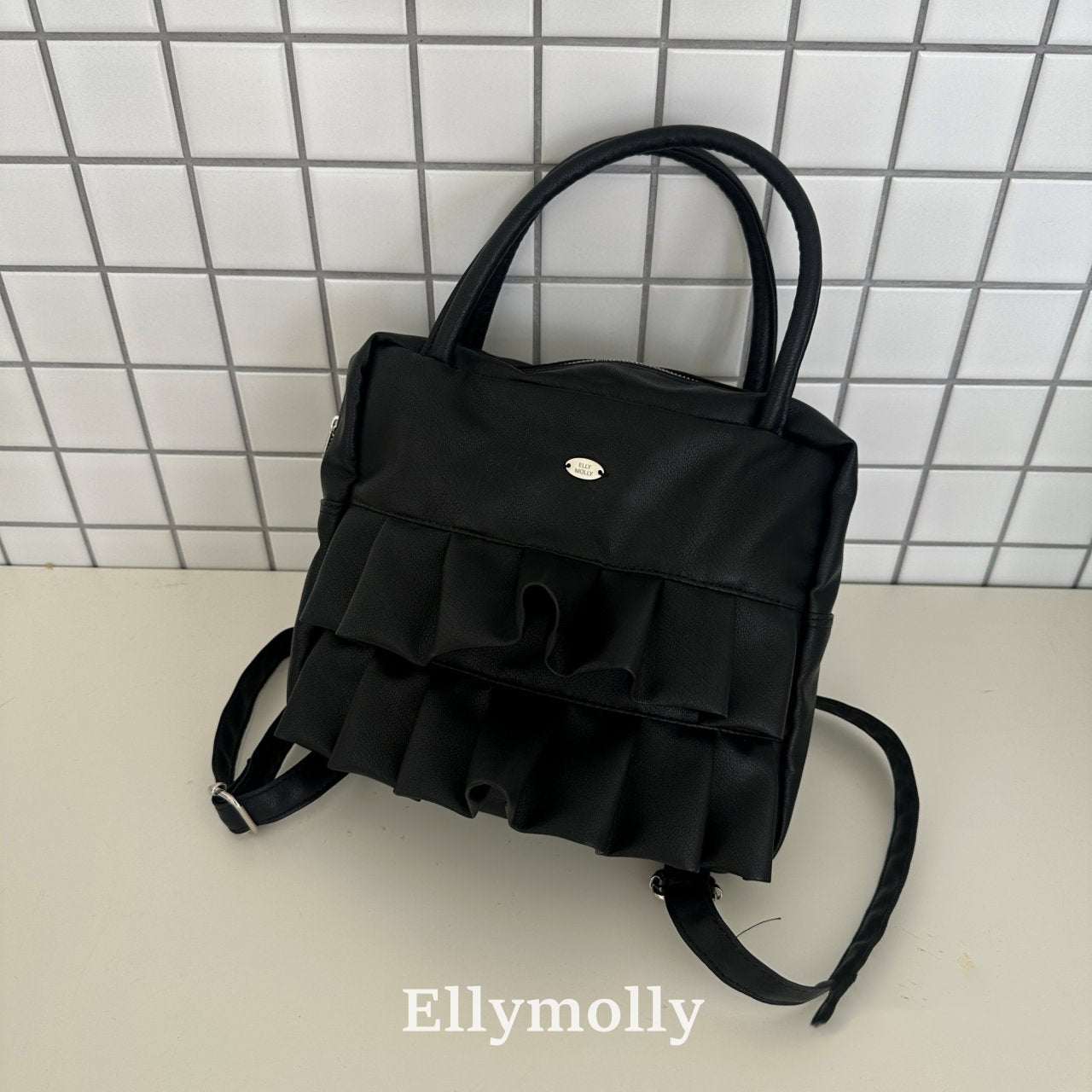 【PRE-ODER〆8.9(sun)】65.Square Frill Bag | ellymolly