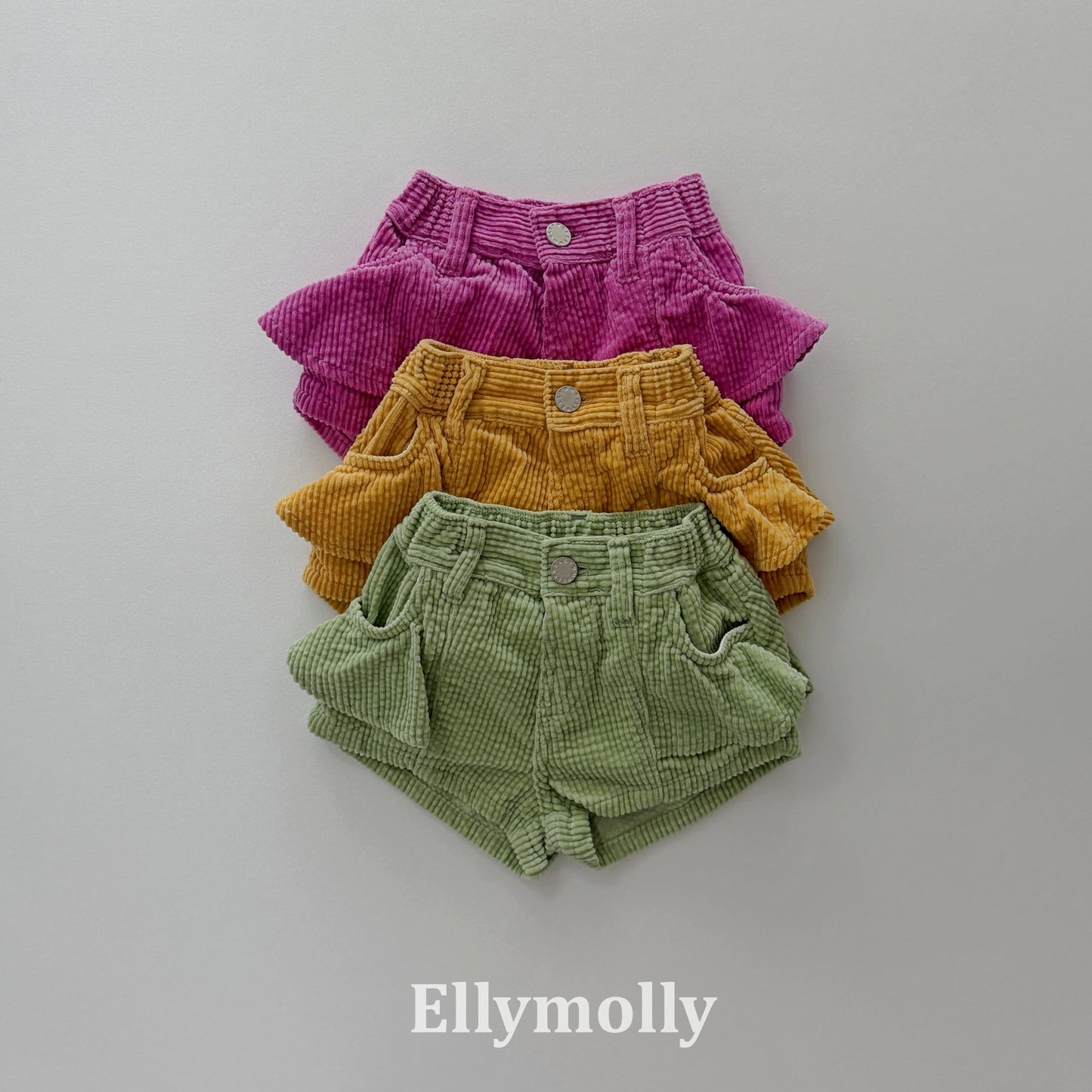 【PRE-ODER〆8.9(sun)】57.Bibi Frill Corduroy Pants | ellymolly