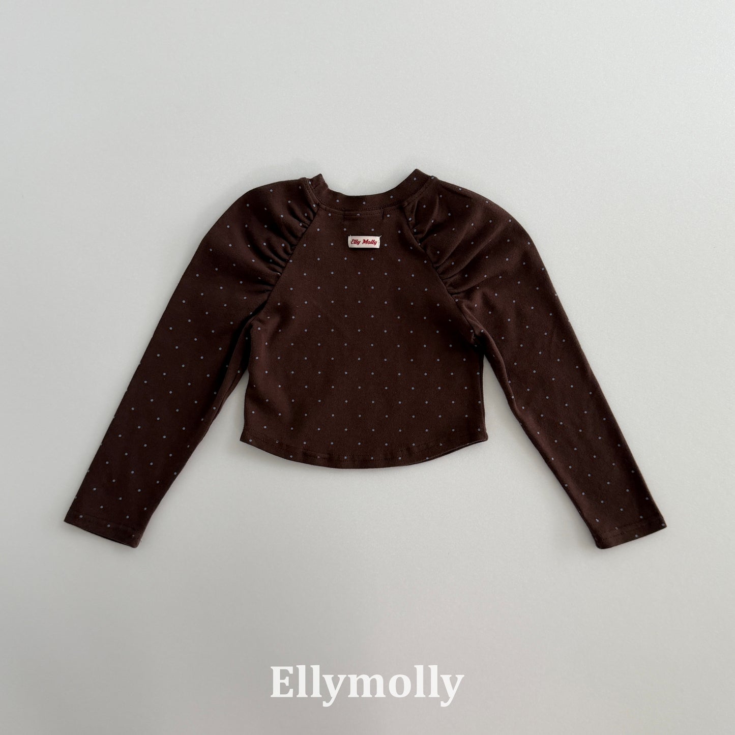【PRE-ODER〆8.9(sun)】48.Giselle Dot Shirred T-Shirt | ellymolly