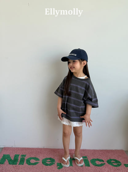 【PREORDER 4日間限定】3.Washed Stripe Box T-Shirt