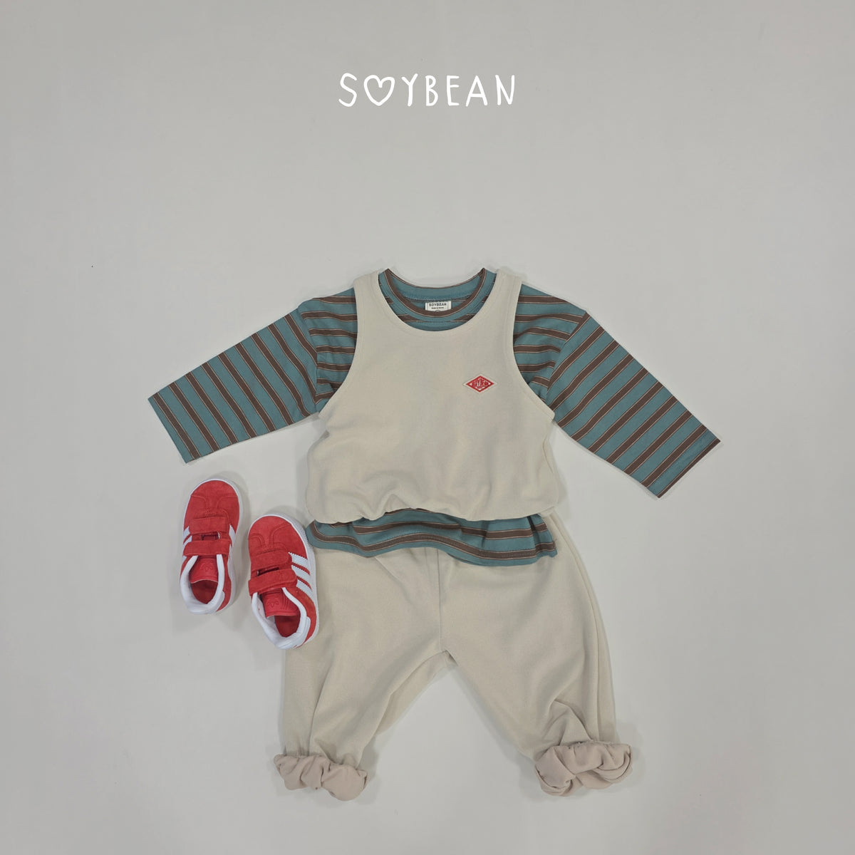 【秋のPRE-ODER 5%OFF】09.Oversized Boxy Stripe Tee (7 Sizes)